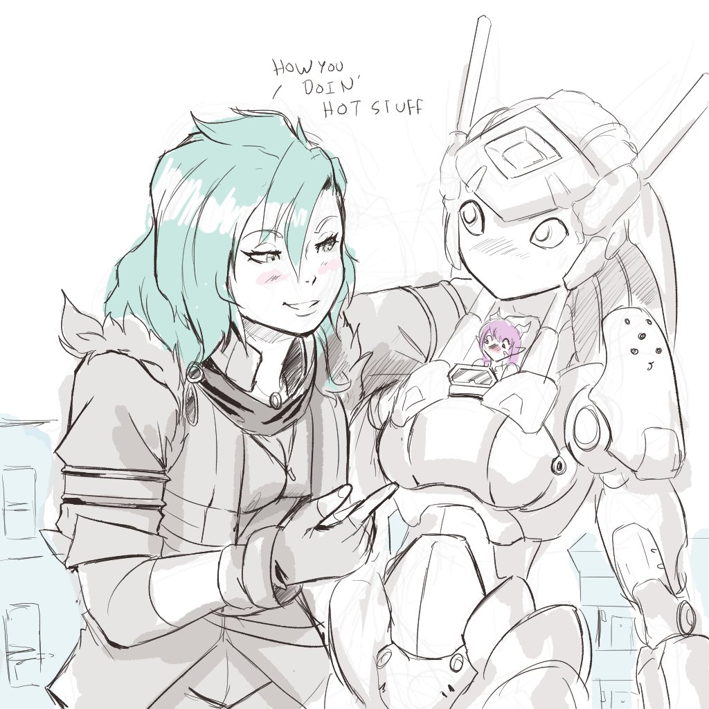 yuri giant robot flirting.jpg